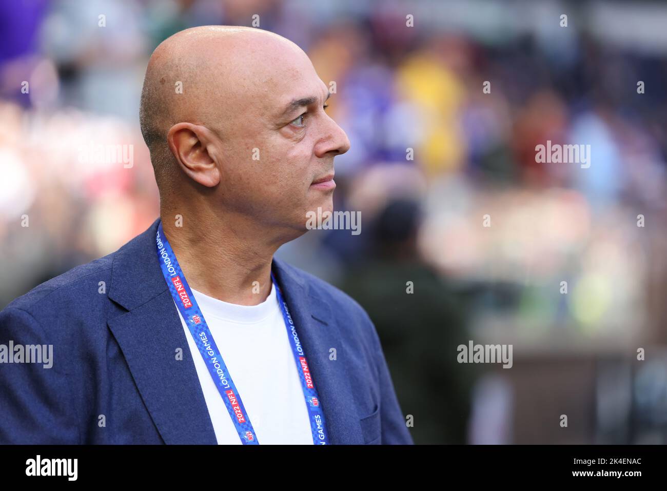 London, UK. 2nd October 2022; Tottenham Hotspur Stadium. Tottenham, London,  England; NFL UK football, Minnesota Vikings versus The New Orleans Saints:  Tottenham Hotspur Chairman Daniel Levy attends the game Credit: Action Plus