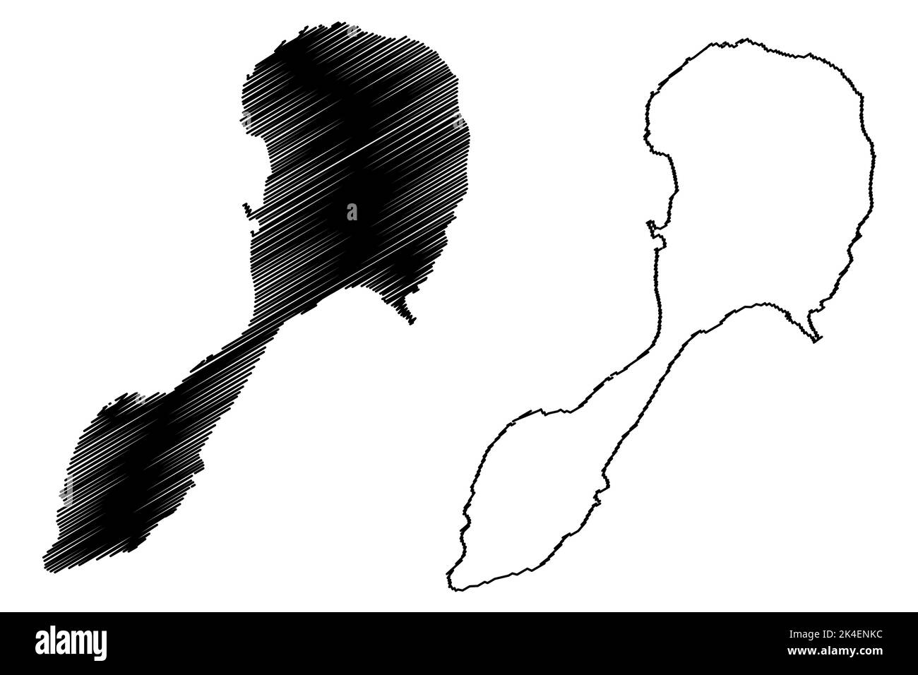 Pagan island Commonwealth of the - Pagan Island Commonwealth Of The Northern Mariana Islands Pacific Ocean United States Of America Usa Map Vector Illustration Scribble Sketch Pag 2K4ENKC 