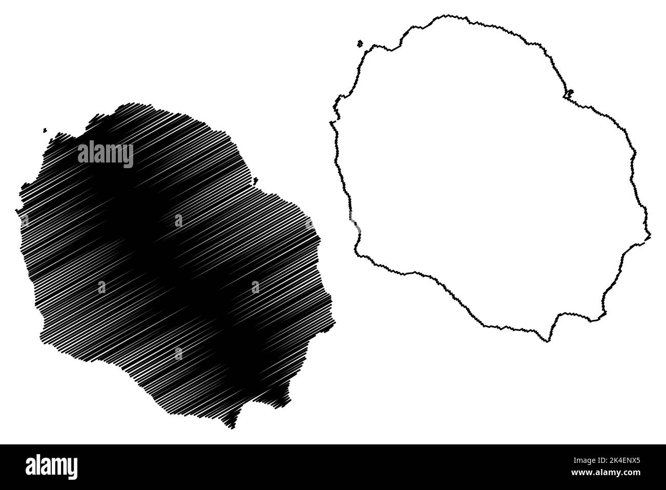 Pinzon island Republic of Ecuador - Pinzon Island Republic Of Ecuador Pacific Ocean Latin Or South America Galapagos Islands Archipielago De Colon Map Vector Illustration Scribble 2K4ENX5 