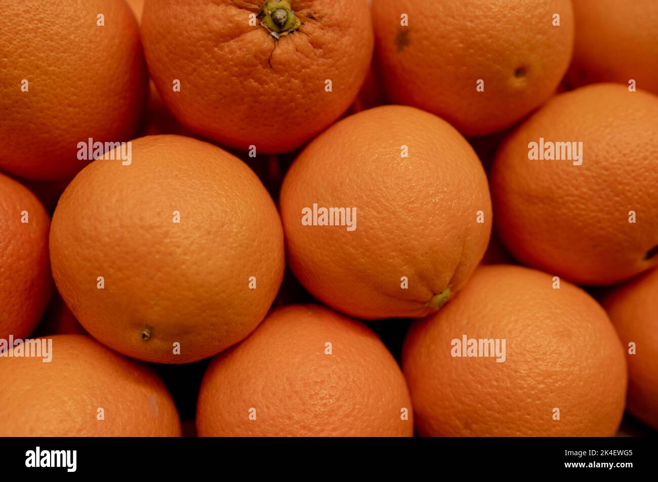 Oranges stocked up at local store Stock Photo Alamy