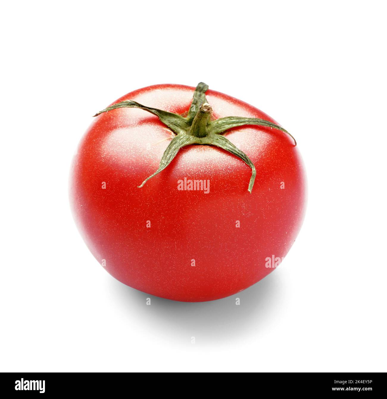 Fresh ripe tomato isolated on white background Stock Photo - Alamy