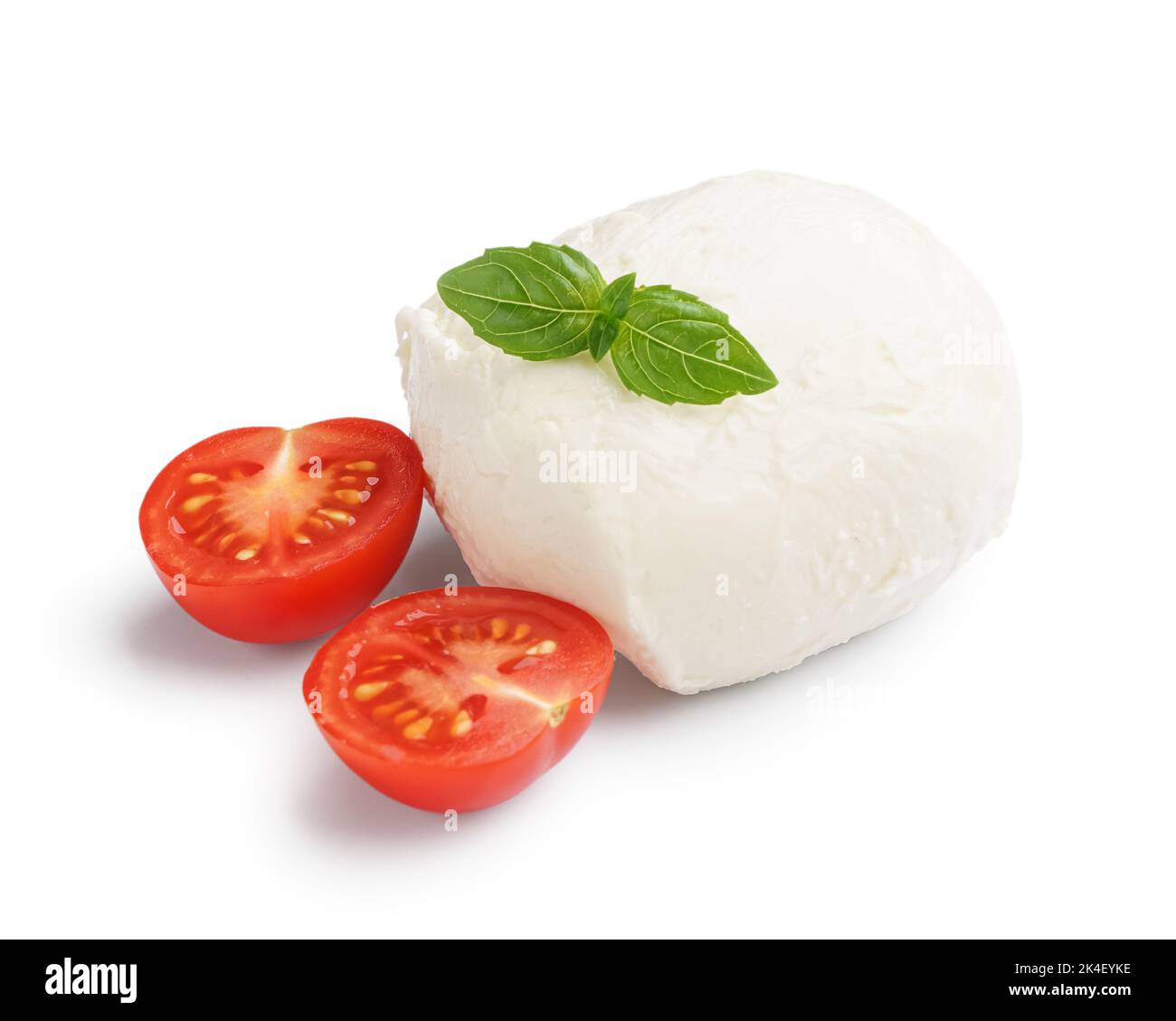 Homemade tomato slices mozzarella cheese salad hires stock photography