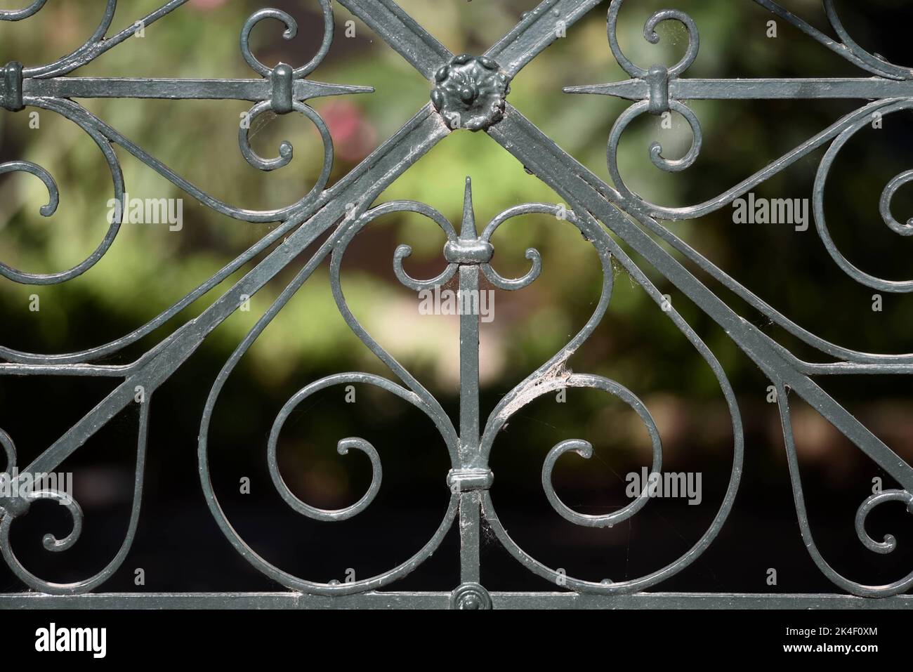 Traditional handcrafted forged iron entrance gate railing in Kifissia ...