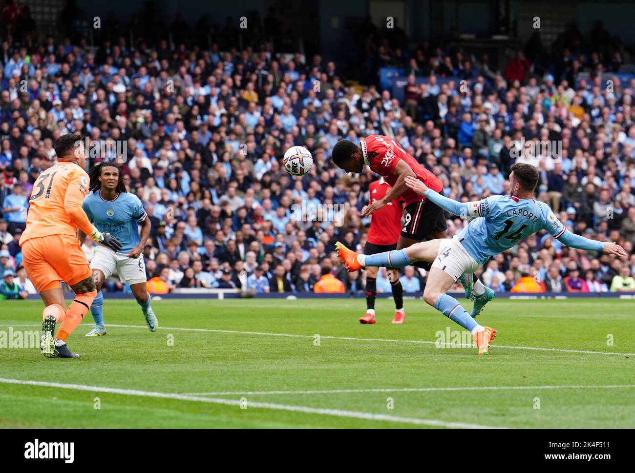 Manchester United's Anthony Martial scores their side's second goal of