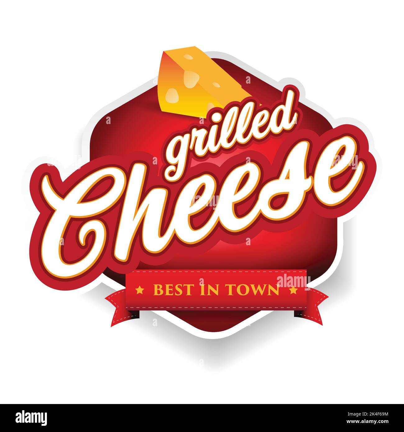 Grilled Cheese label sign vintage Stock Vector Image & Art Alamy