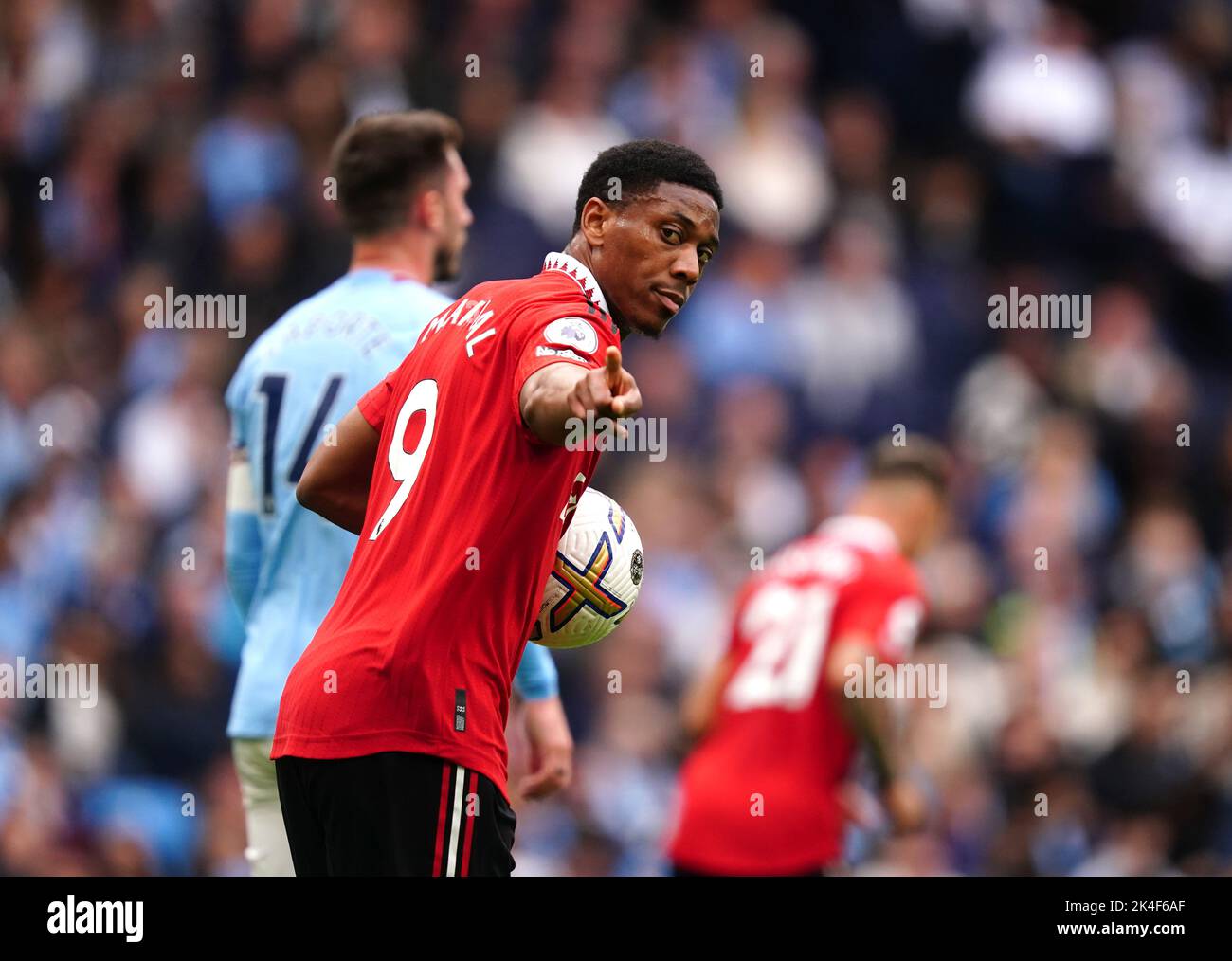 Manchester United's Anthony Martial celebrates scoring their side's ...