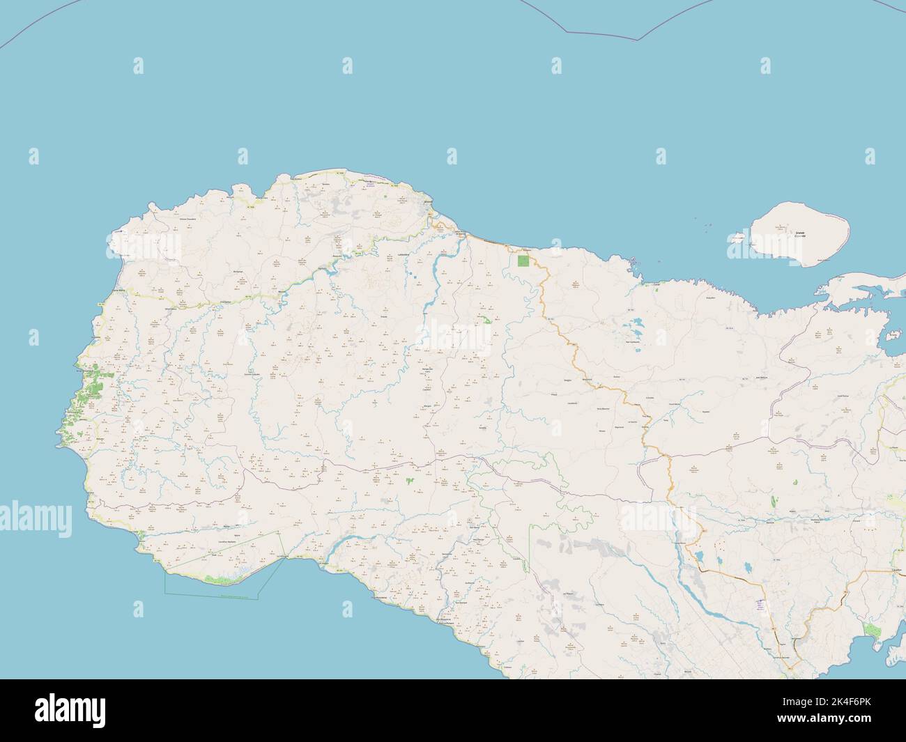 Grand'Anse, department of Haiti. Open Street Map Stock Photo Alamy