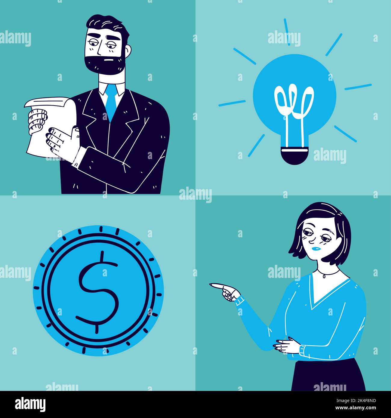 set business people Stock Vector Image & Art - Alamy