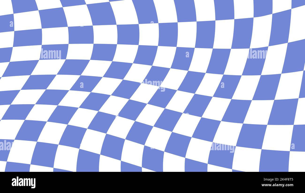 aesthetic blue and white distorted checkerboard, checkers wallpaper