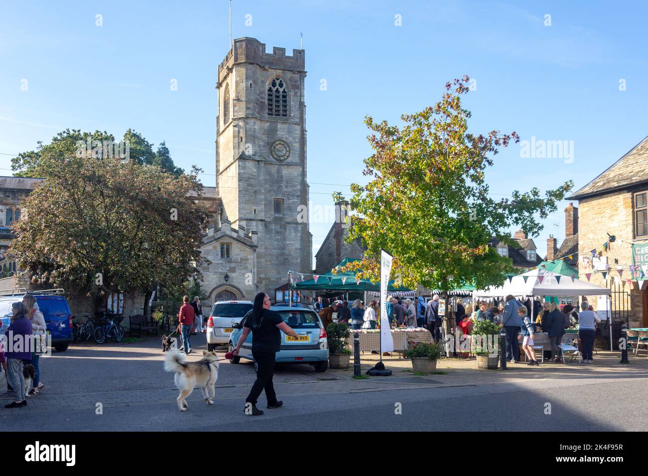 Eynsham Country Market, Market Square, Eynsham, Oxfordshire, England, United Kingdom Stock Photo