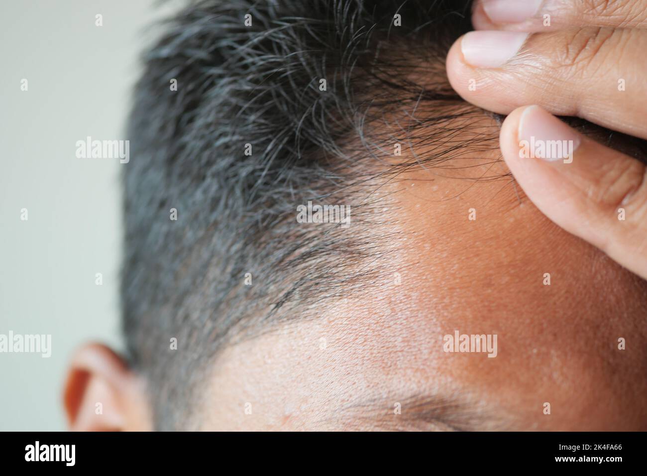 Checking hair combing hair hi-res stock photography and images - Alamy