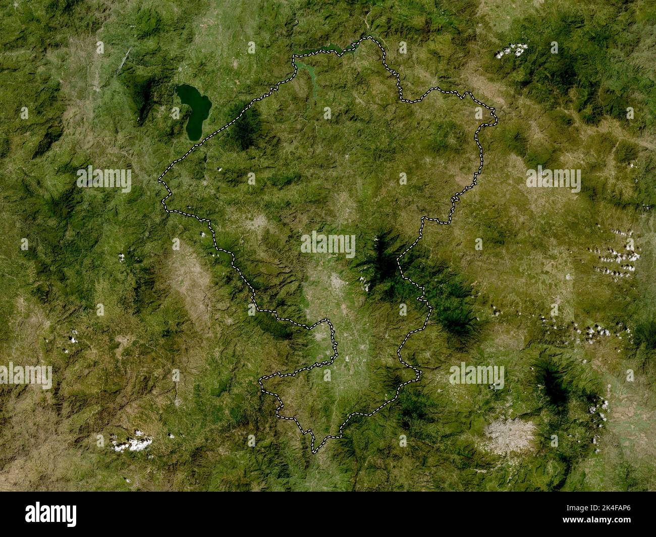 Comayagua, department of Honduras. Low resolution satellite map Stock Photo