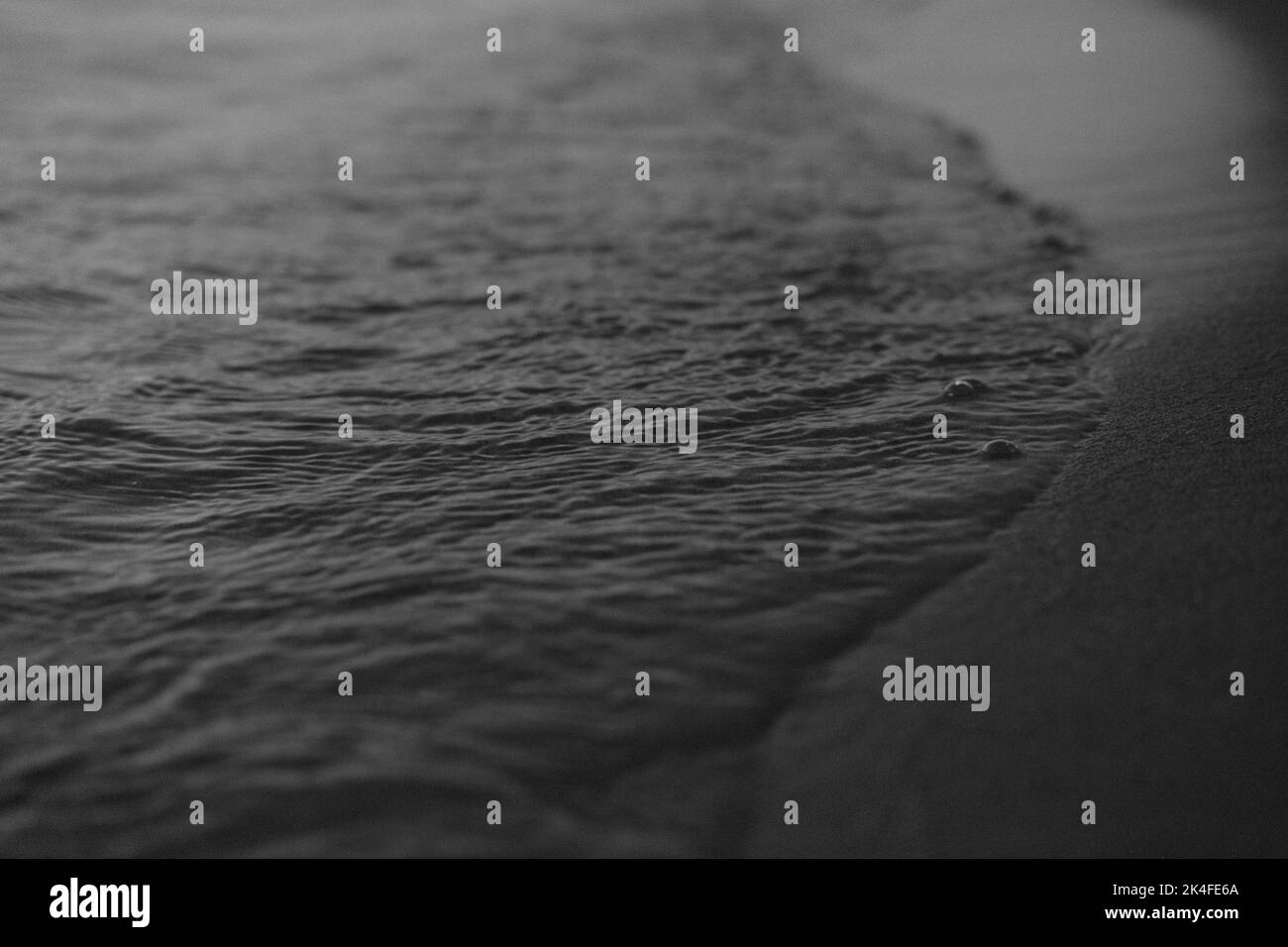 Surface ocean in black Black and White Stock Photos & Images - Alamy