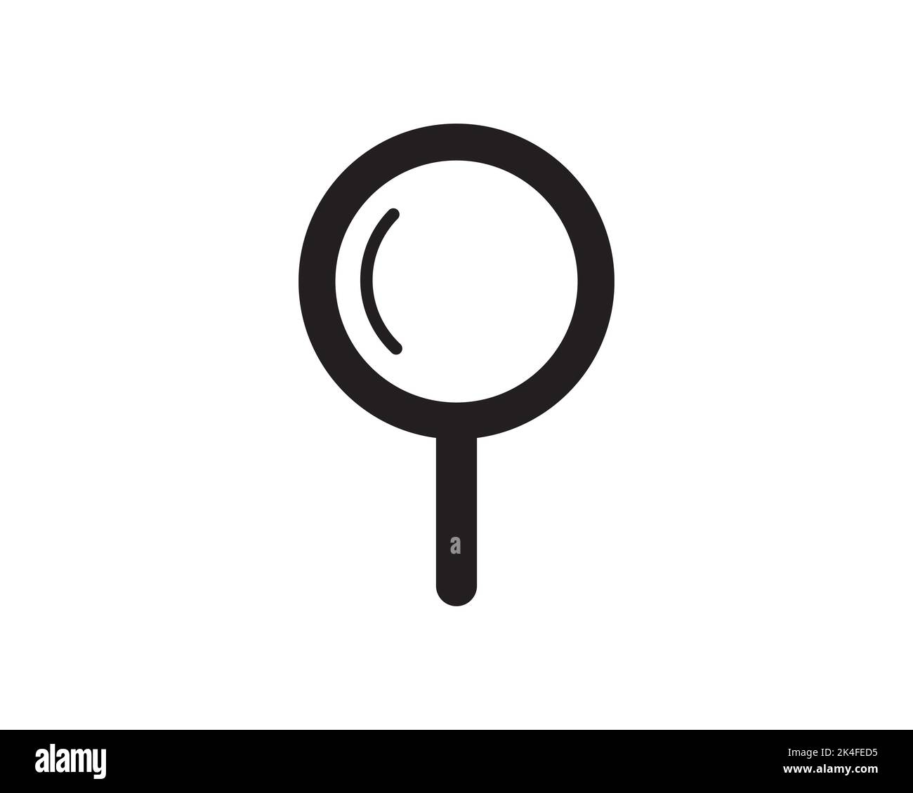 magnifier magnify glass look find tool lens search technology icon vector symbol design illustration Stock Vector