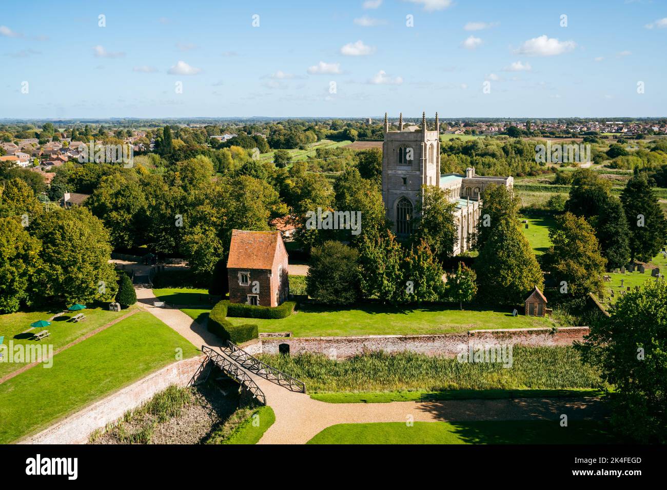 Landscape Shot of the English Countryside Stock Photo