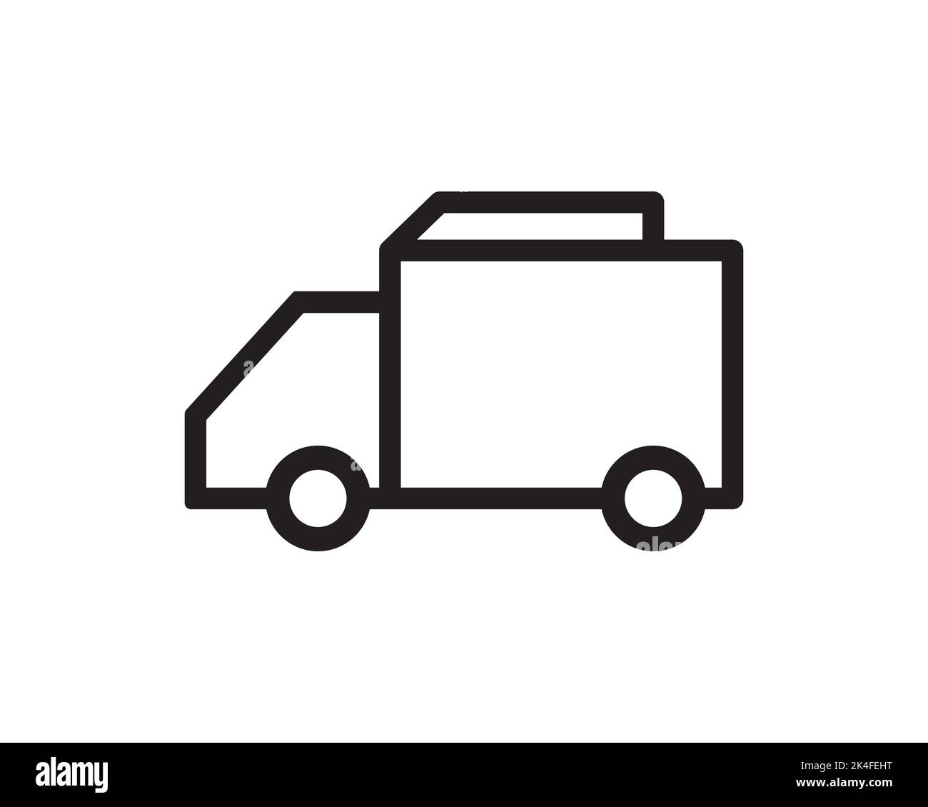 Truck cargo transport shipping lorry drive icon vector symbol design illustration Stock Vector