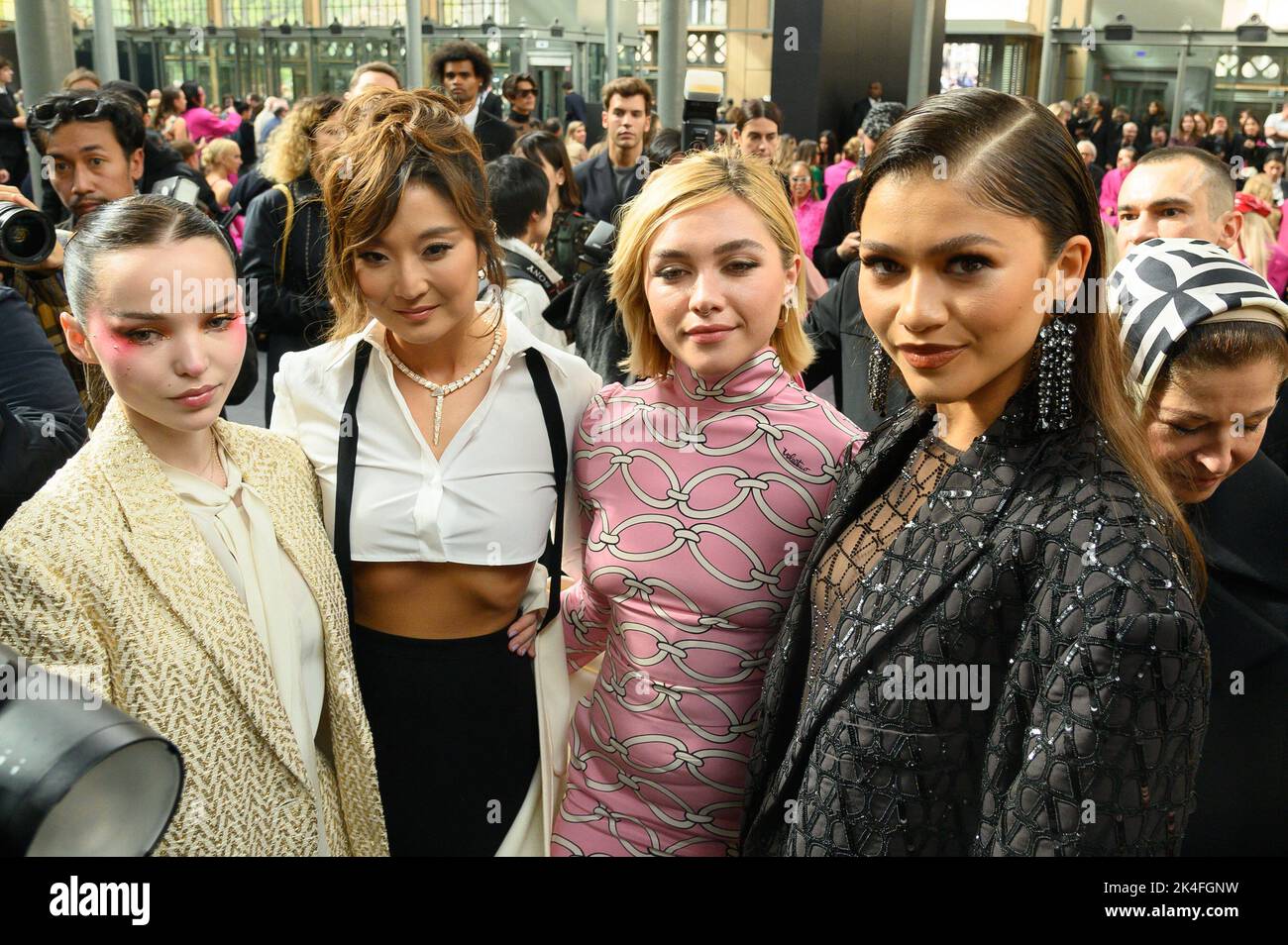 Ashley Park, Florence Pugh and Zendaya attend the Valentino Womenswear