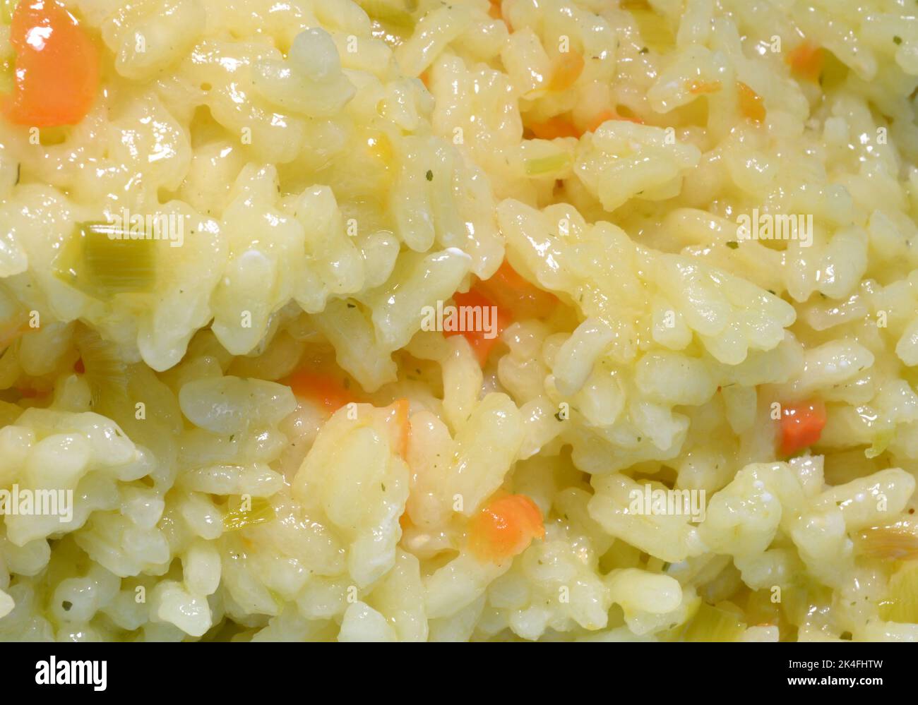 Cooked rice with onions and carrot Stock Photo Alamy