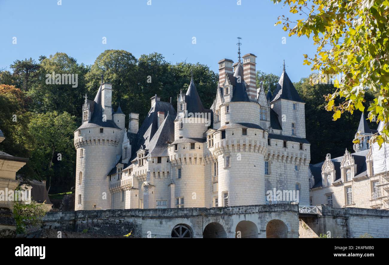 Usse The east aspect of Château d'Ussé Stock Photo - Alamy