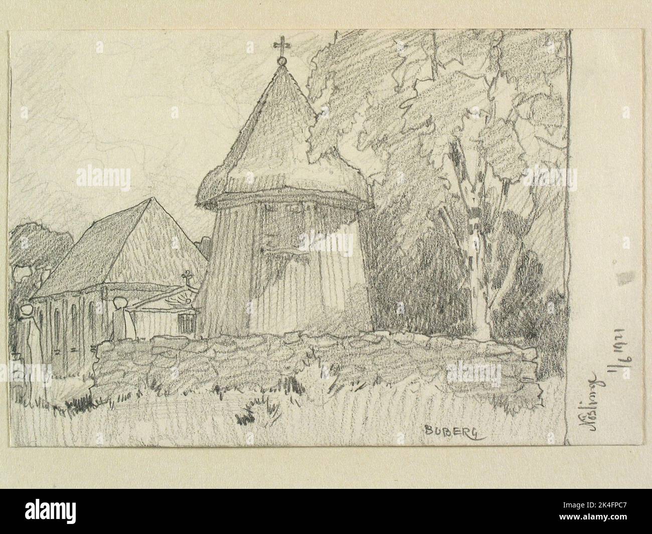 Drawing By Ferdinand Boberg. Halland, Himle Hd., Nösslinge K: A Nordic ...