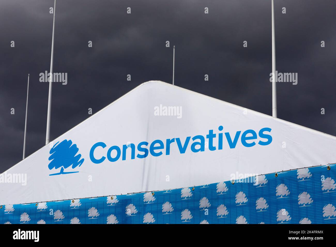 Darkening skies over the Conservative party Stock Photo