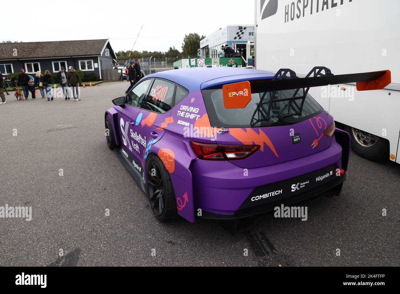 The electric prototype PWR001 during Saturday's STCC race in the Grande ...