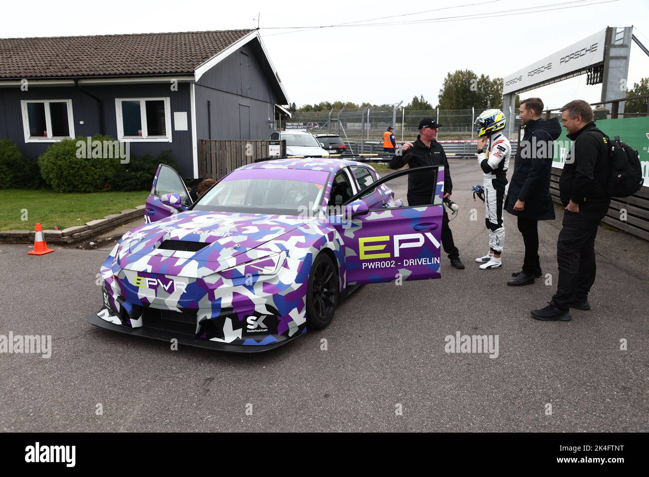 The electric prototype PWR002 during Saturday's STCC race in the Grande ...