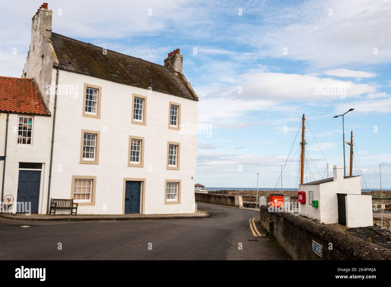 Mid Shore at St Monans in the East Neuk of Fife, Scotland. Stock Photo