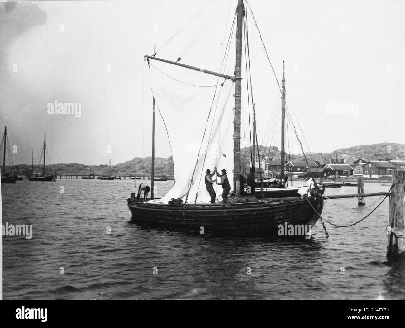 Bohuslän, Askims hd., Styrsö sn., Donsö.Boats. Nordic Stock Photo - Alamy