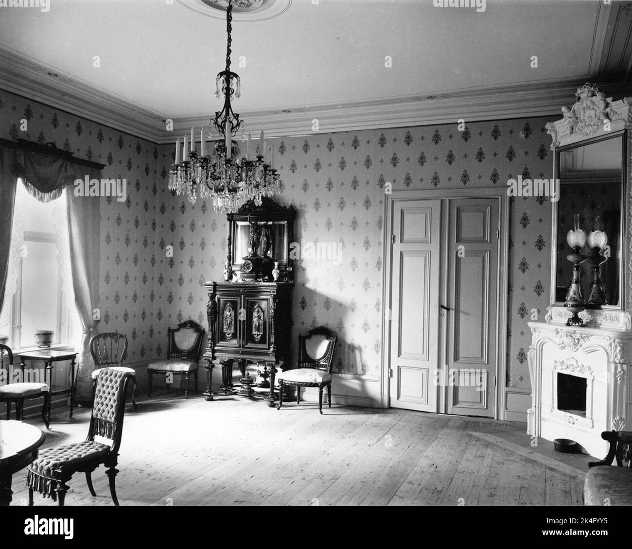 The Nordic Museum, room 78, interior from the 1880s/90s. The so called Ottergrenska room at the