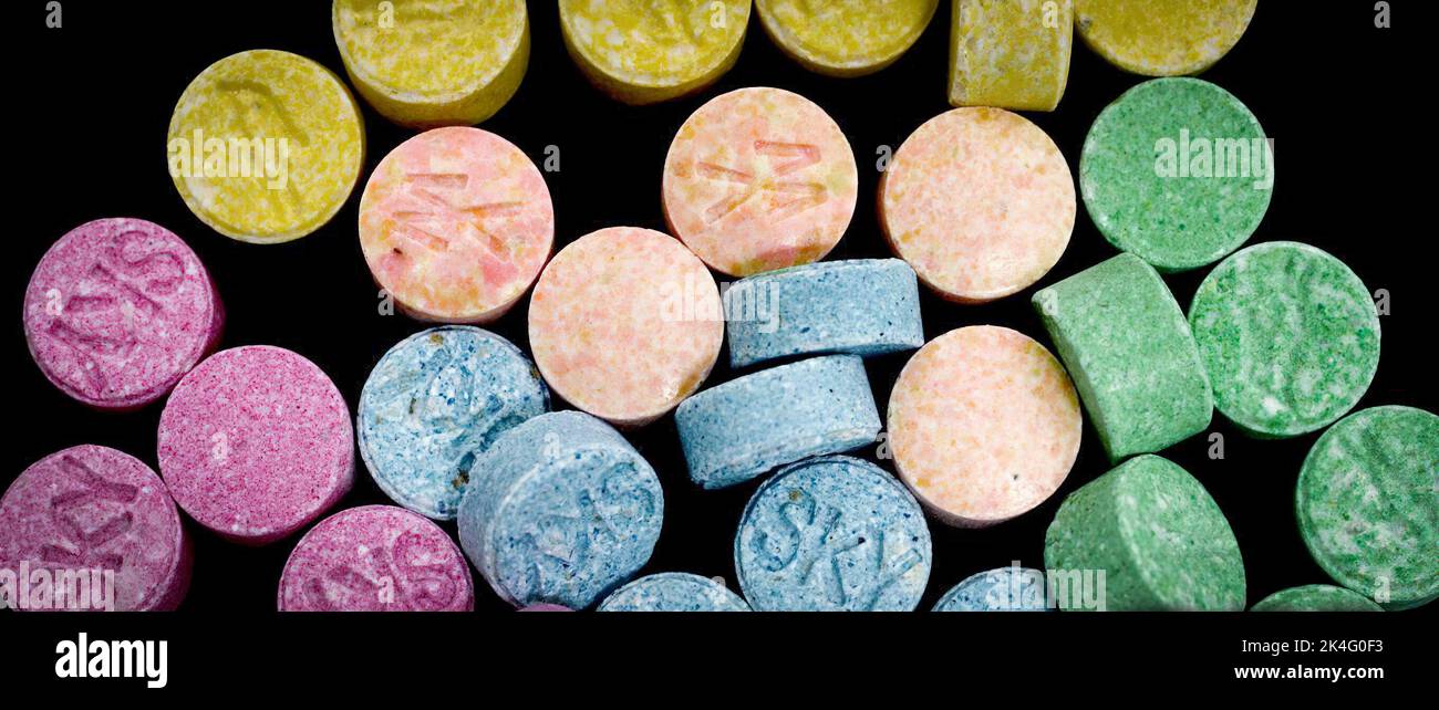 MDMA Ectasy - the date rape drug Stock Photo
