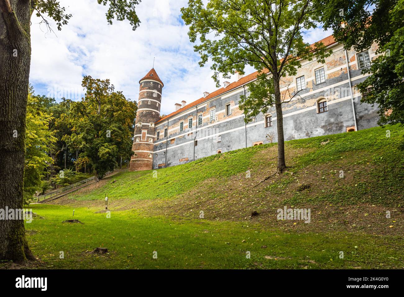 Panemune Castle - the most beautiful Renaissance era building in Lithuania Stock Photo