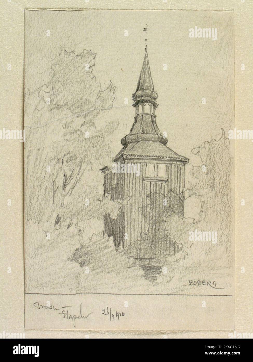 Drawing by Ferdinand Boberg. Panty, stack Nordic Stock Photo - Alamy