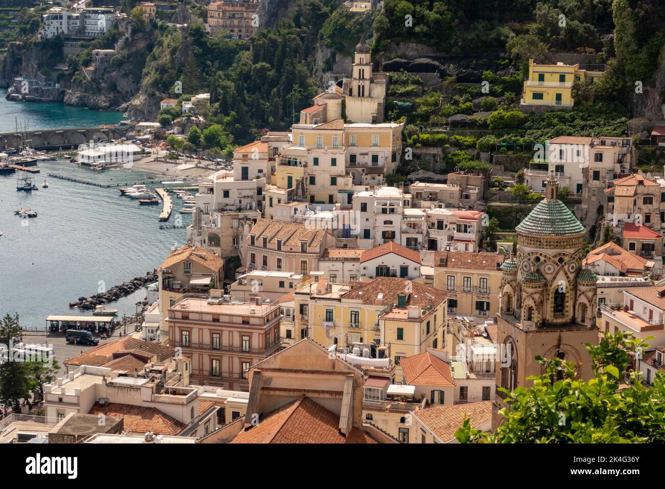 The town of Amalfi on the Amalfi Coast, Salerno, Campania, Italy Stock Photo