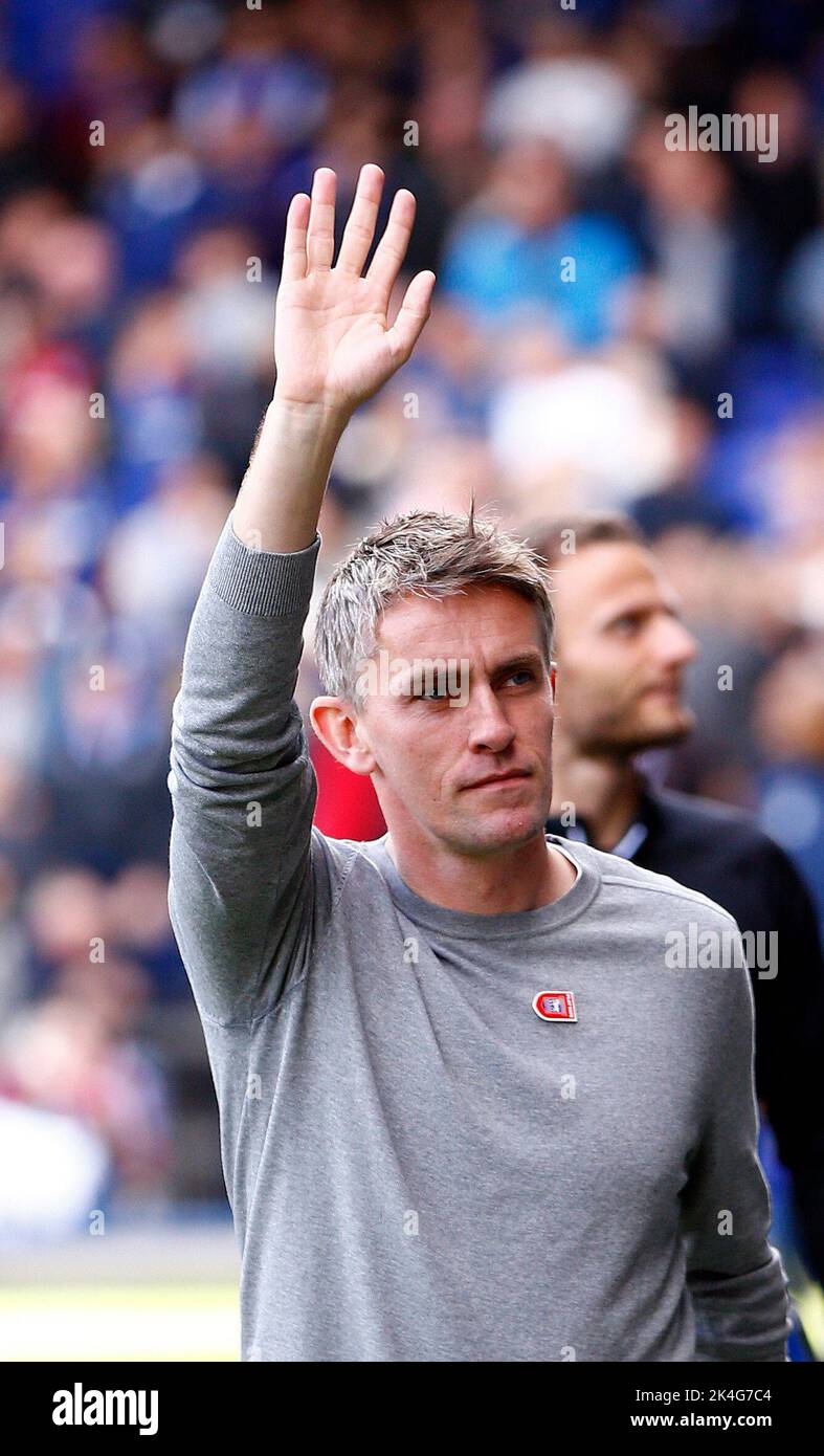 Ipswich, UK. 01st Oct, 2022. Ipswich Town Manager Kieran McKenna during the Sky Bet League One match between Ipswich Town and Portsmouth at Portman Road on October 1st 2022 in Ipswich, England. (Photo by Mick Kearns/phcimages.com) Credit: PHC Images/Alamy Live News Stock Photo