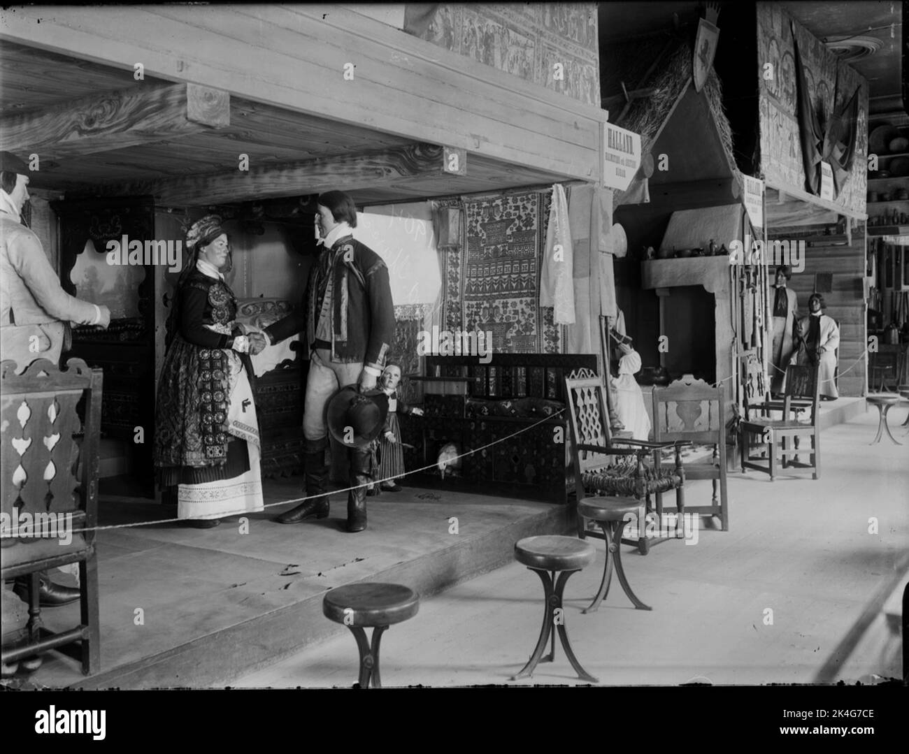 Interior from collections. The table scene from Södra Pavilion on