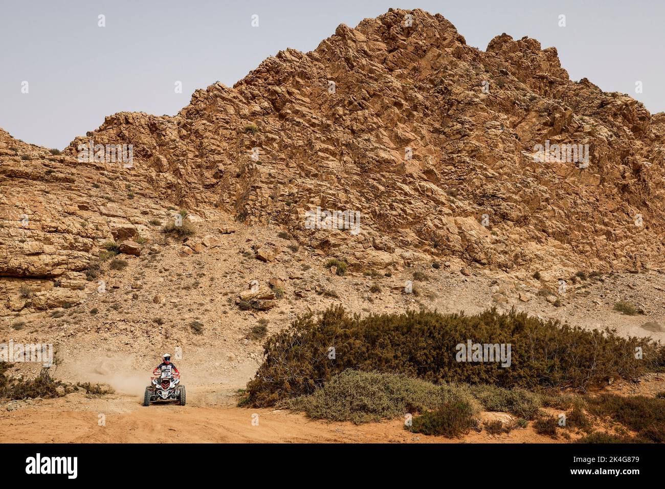 158 SANCHEZ Antoine (fra), SRR Sanchez Rallye Raid, Yamaha Raptor, action during the Stage 2 of the Rallye du Maroc 2022, 3rd round of the 2022 FIA World Rally-Raid Championship, on October 3, 2022 between Tan Tan and Laayoune, in Morocco - Photo Julien Delfosse / DPPI Stock Photo