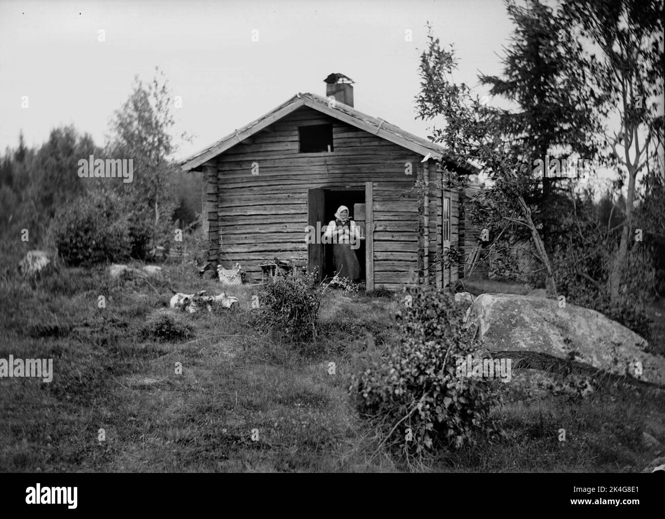 Smoke cottage cabin. Östra Rosbacken, Bredsjön, Lekvattnet, Värmland ...