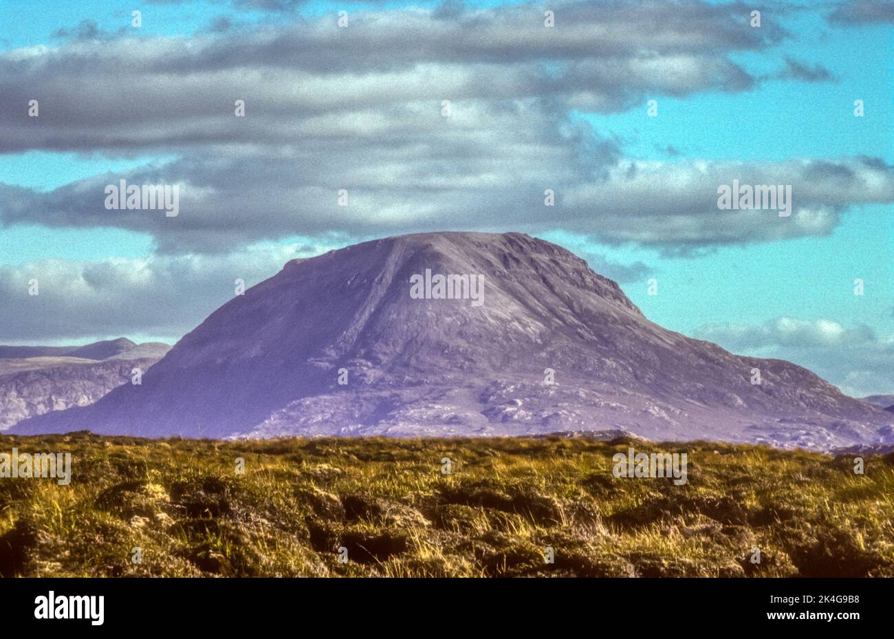 The Scottish mountain Arkle in Sutherland seen from near Sandwood Bay. Stock Photo