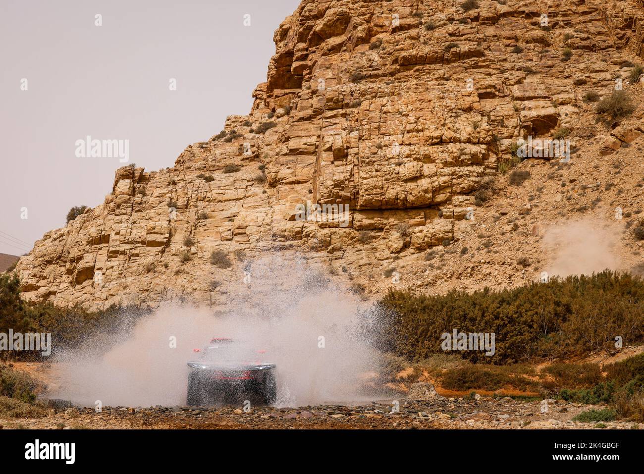 602 EKSTROM Mattias (swe), BERGKVIST Emil (swe), Team Audi Sport, Audi RS Q E-Tron, action during the Stage 2 of the Rallye du Maroc 2022, 3rd round of the 2022 FIA World Rally-Raid Championship, on October 3, 2022 between Tan Tan and Laayoune, in Morocco - Photo Julien Delfosse / DPPI Stock Photo