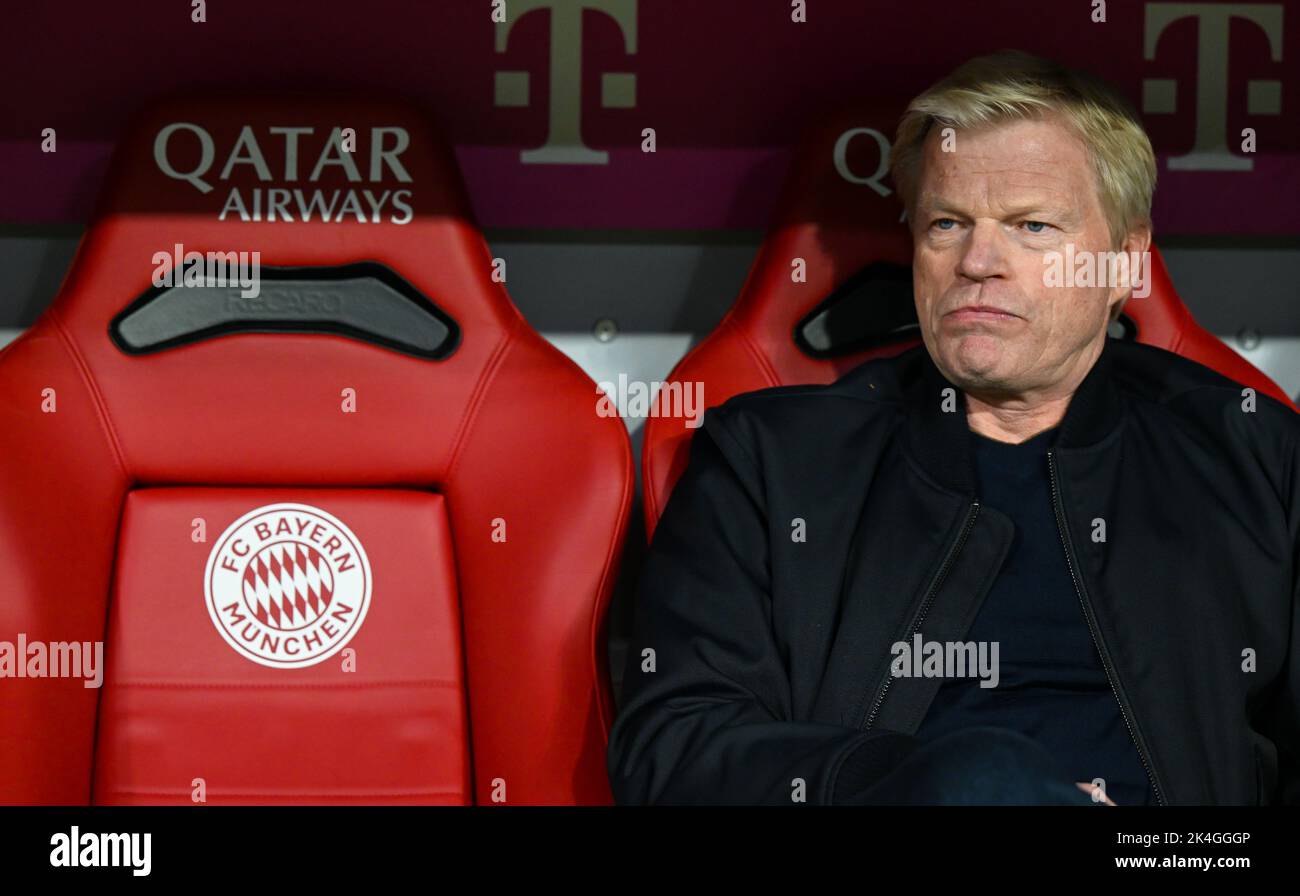 Munich, Germany. 30th Sep, 2022. Soccer: Bundesliga, Bayern Munich - Bayer Leverkusen, Matchday 8 at Allianz Arena. Oliver Kahn, CEO of FC Bayern München AG, arrives at the stadium before the match. Credit: Sven Hoppe/dpa - IMPORTANT NOTE: In accordance with the requirements of the DFL Deutsche Fußball Liga and the DFB Deutscher Fußball-Bund, it is prohibited to use or have used photographs taken in the stadium and/or of the match in the form of sequence pictures and/or video-like photo series./dpa/Alamy Live News Stock Photo