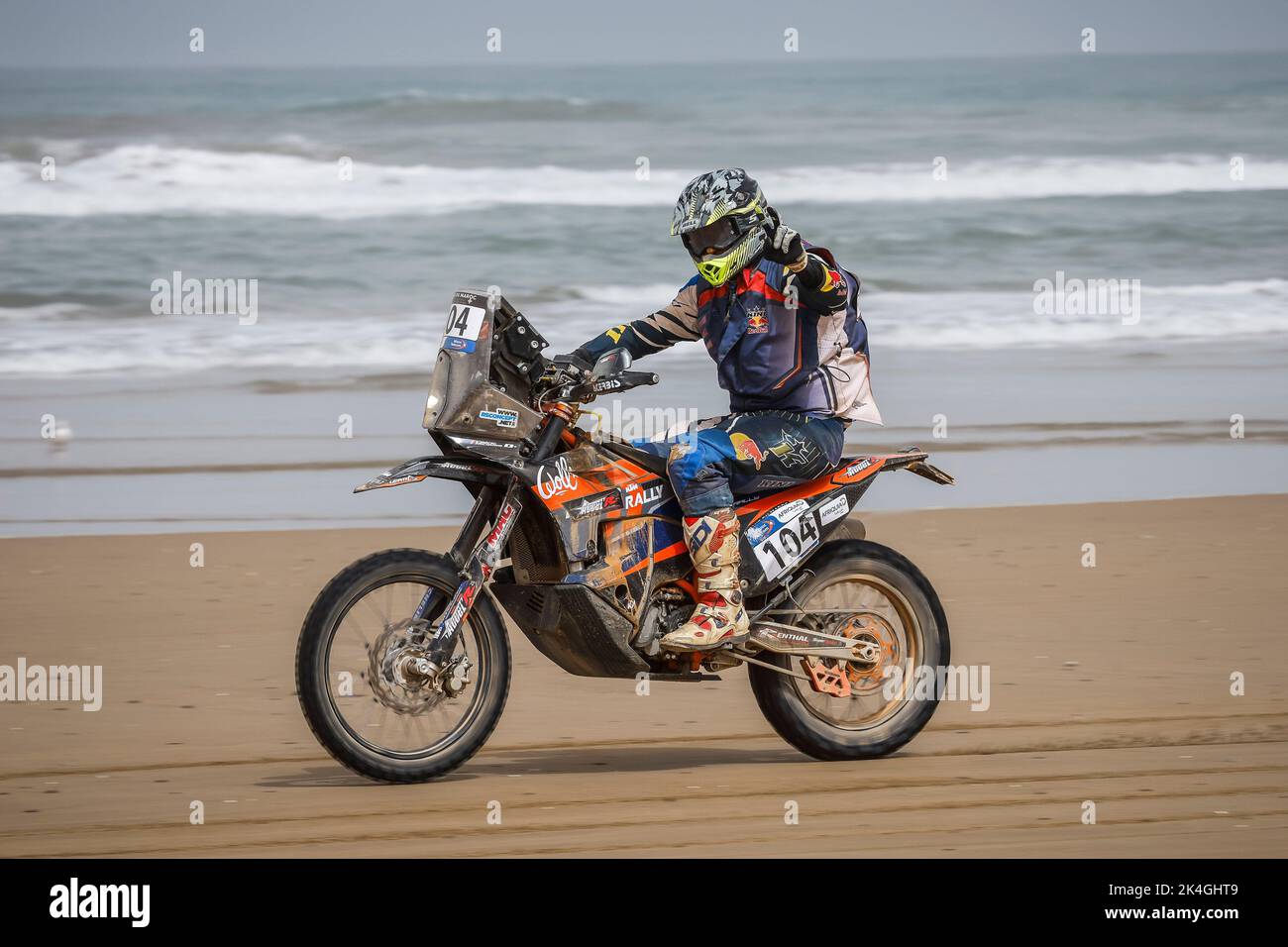 104 JACQUES Cédric (fra), RS Comcept, KTM 450 Rallye, action during the Stage 1 of the Rallye du Maroc 2022, 3rd round of the 2022 FIA World Rally-Raid Championship, on October 2, 2022 between Agadir and Tan Tan, in Morocco - Photo Lucas DELMAS MARSALET / DPPI Stock Photo