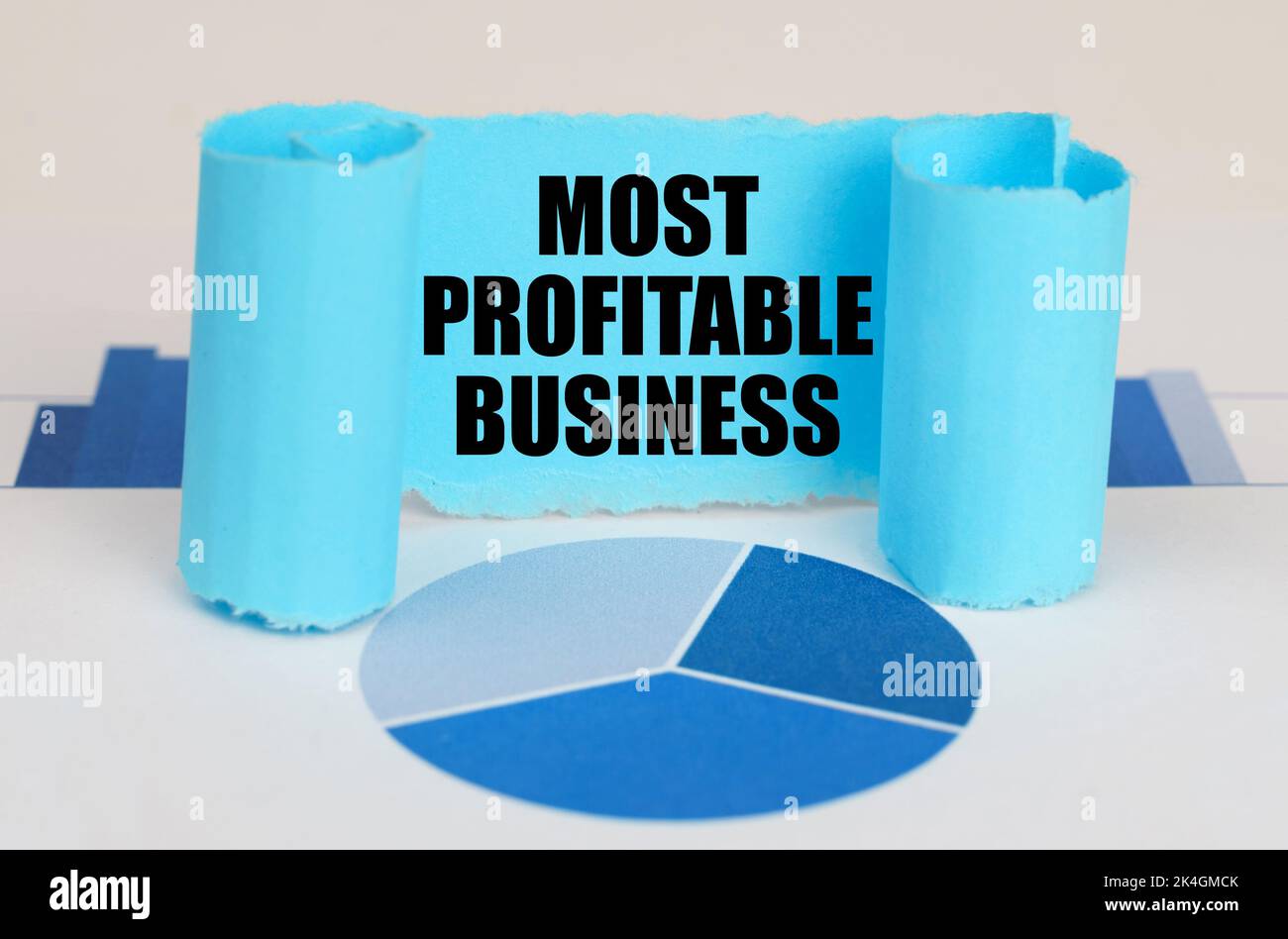 Business concept. On the blue diagram and graphs there is a twisted