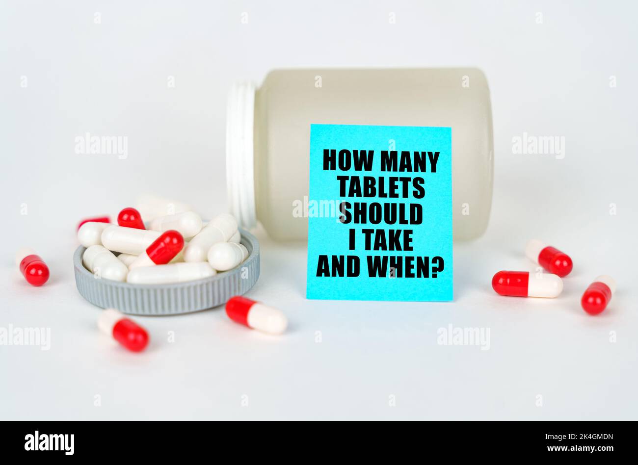 How many tablets should i take and when hires stock photography and