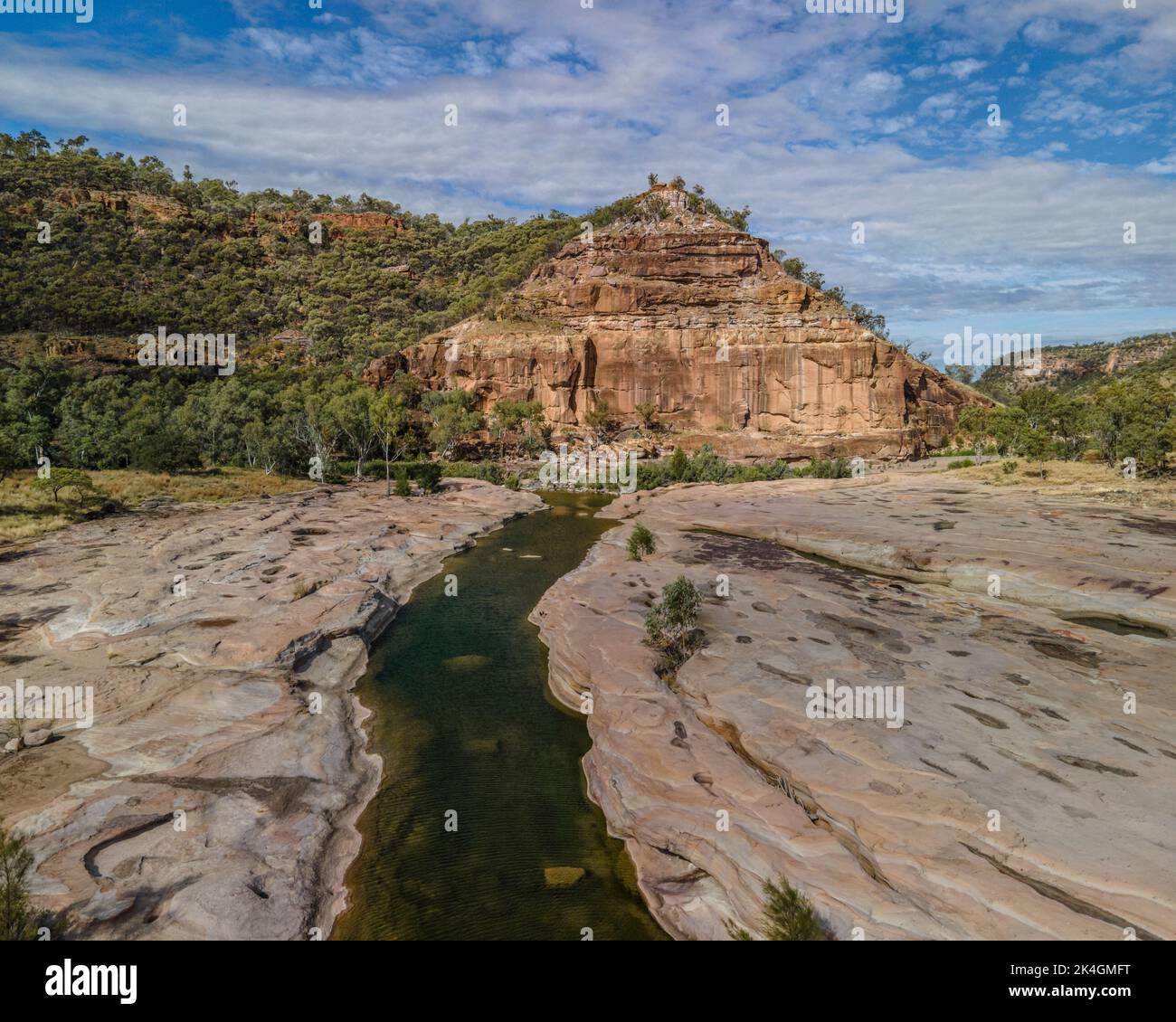 The pyramid in Porcupine in Outback Queensland, Australia Stock