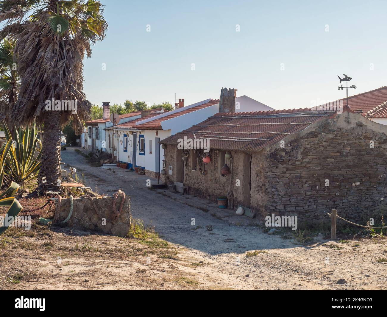 Zambujeira do Mar, Odemira, Portugal, October 27, 2021 Old shabby