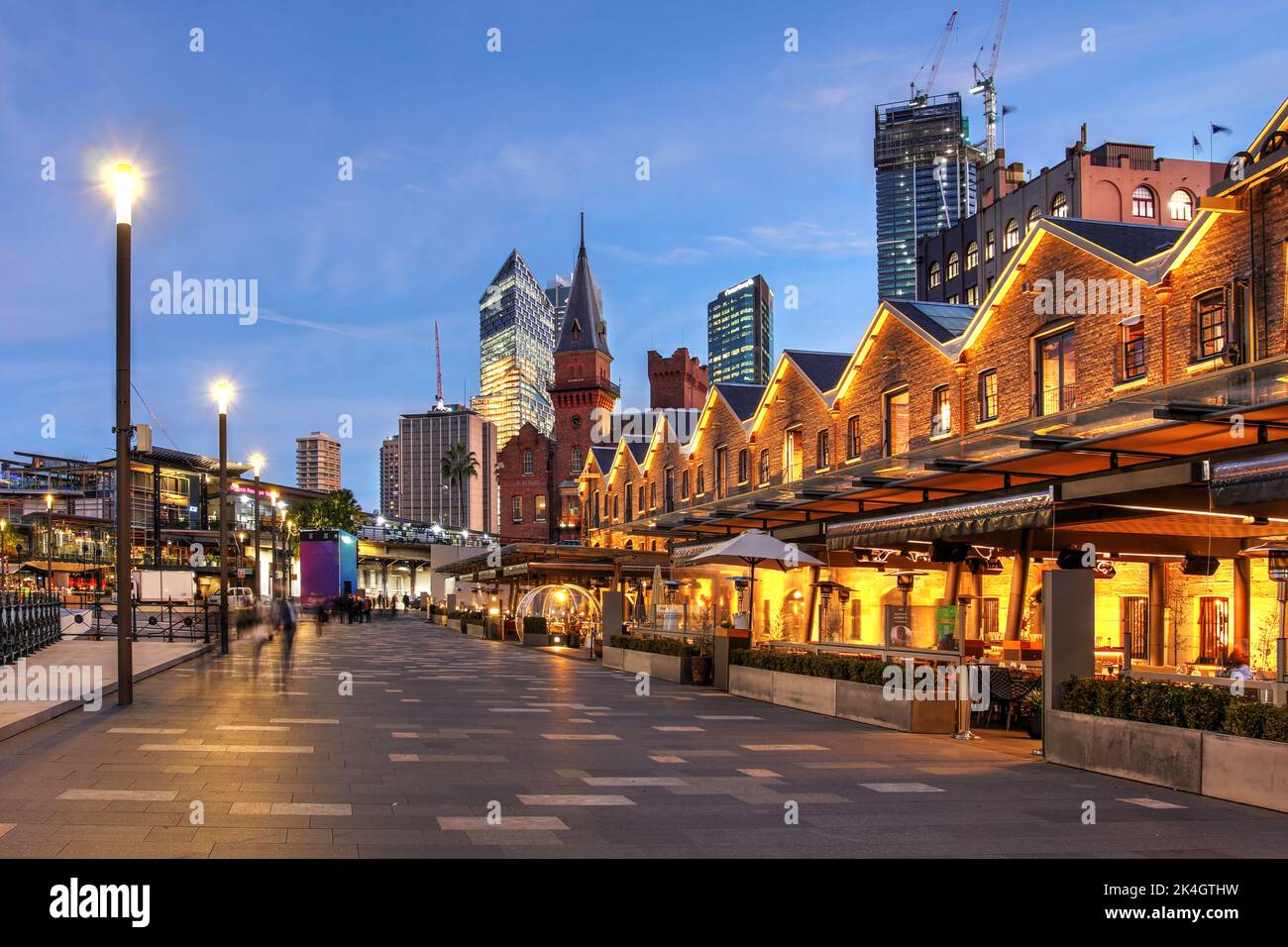 Along the quays of The Rocks district of Sydney, New South Wales