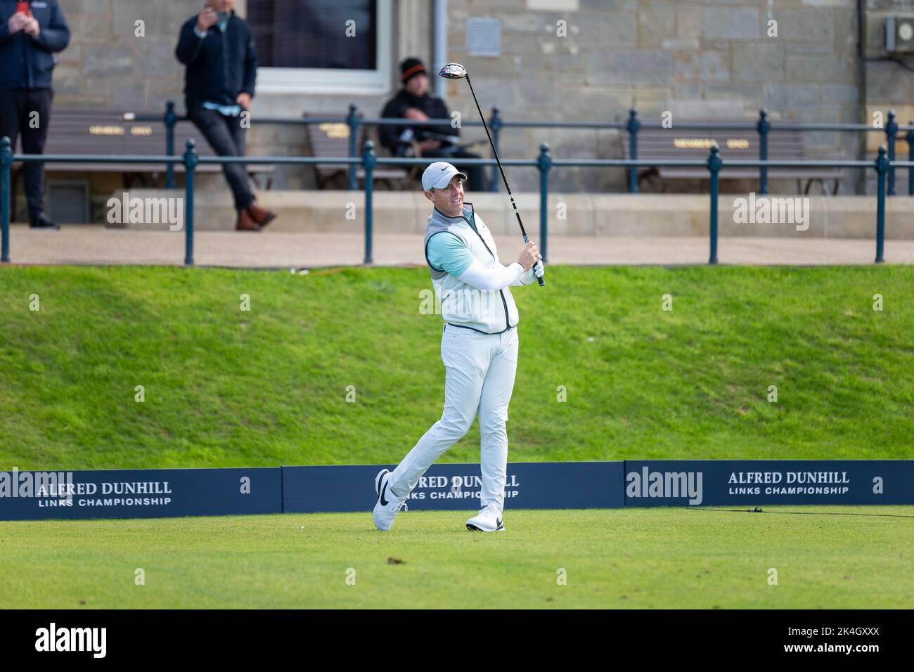 St Andrews, Scotland 1st October 2022. Rory McIlroy during the third