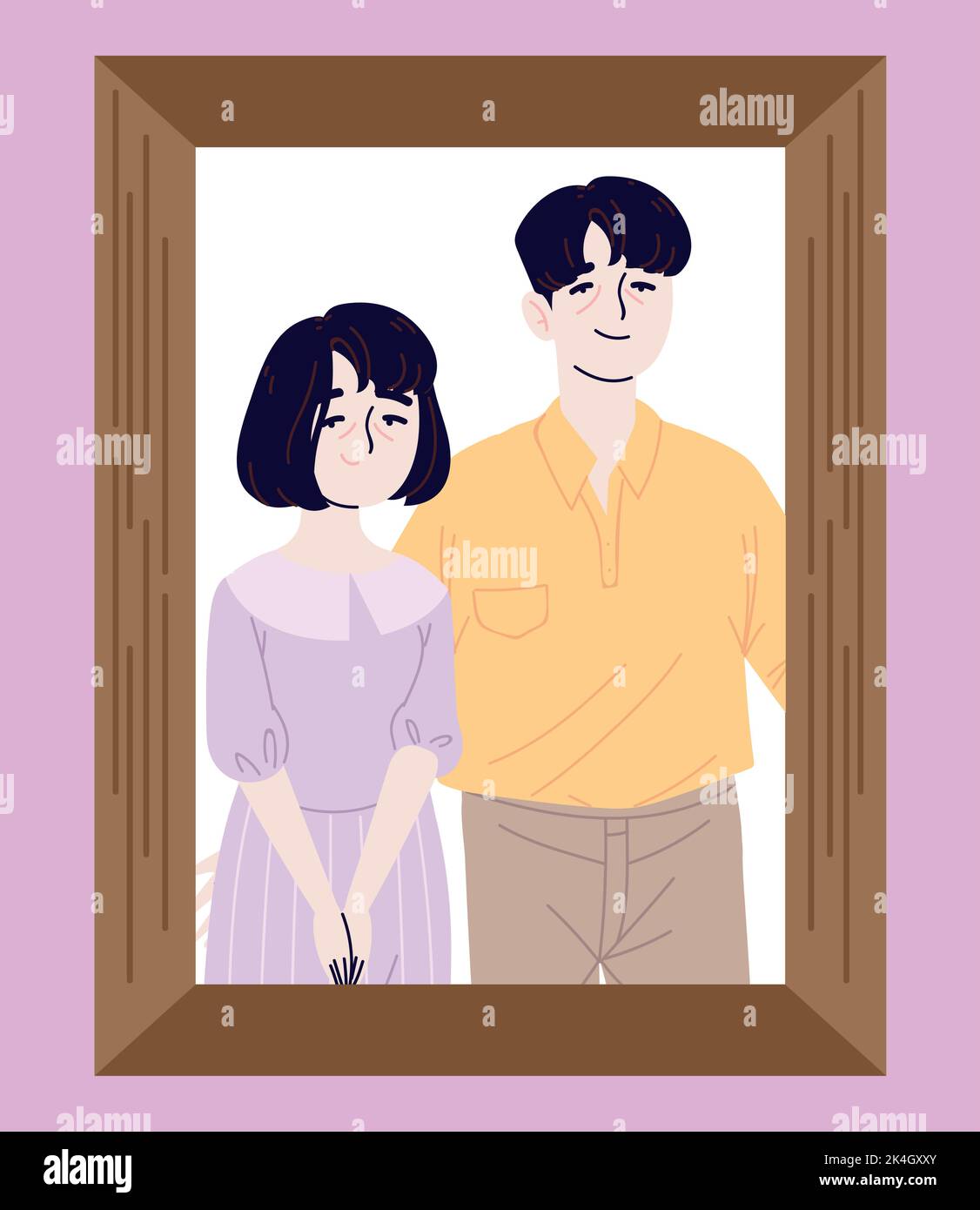 frame picture korean parents Stock Vector Image & Art Alamy