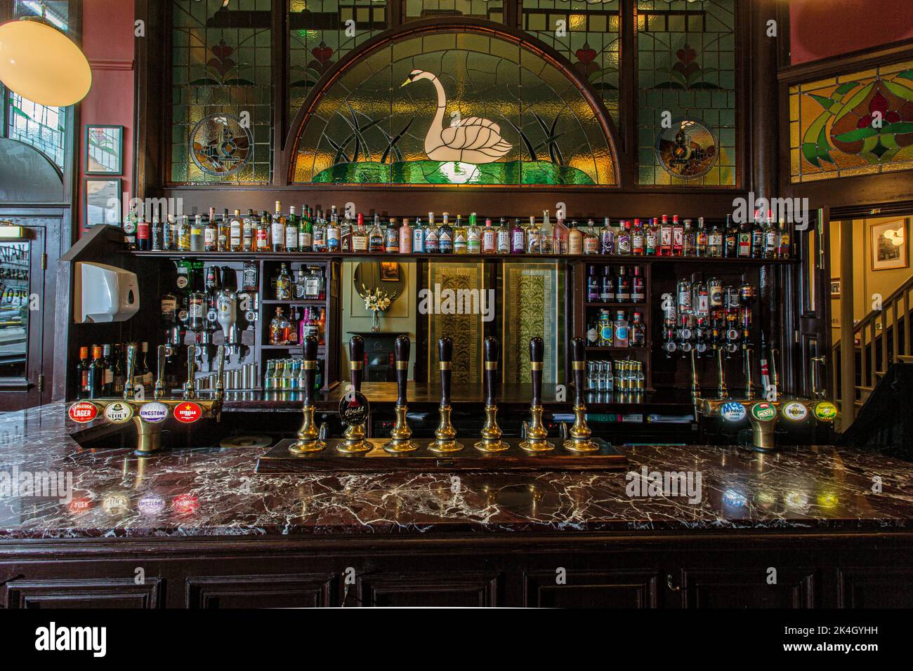 The Swan& Railway pub in Wigan , Stock Photo